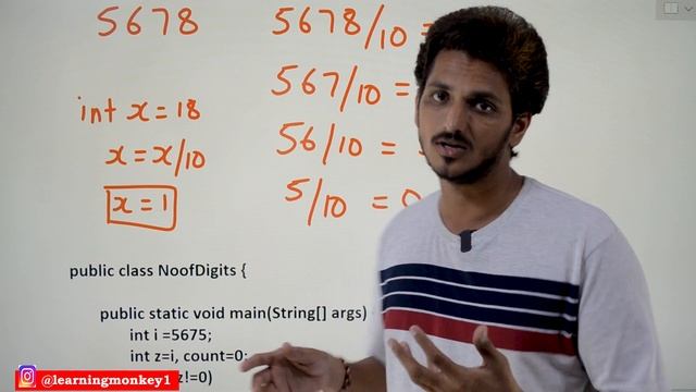 Count Number of Digits in Java || Lesson 24 || Java Programming || Learning Monkey || смотреть онлайн
