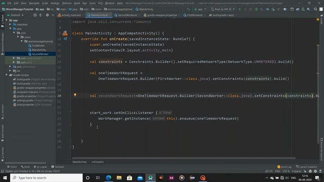 Performing Sequential Work in Work Manager | #Part 2 | #WorkManager | смотреть онлайн