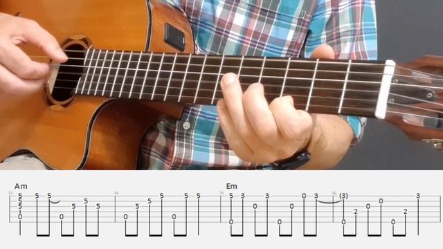 Holding Out For A Hero - Bonnie Tyler - Fingerstyle Guitar Tutorial Tab смотреть онлайн