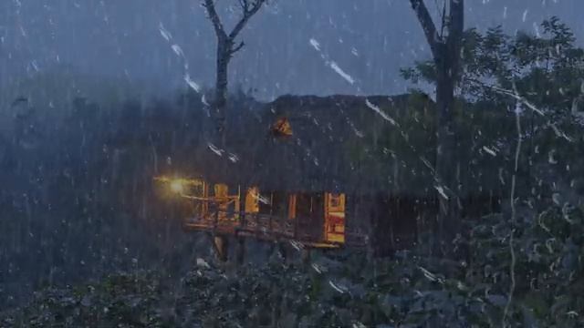 Звуки дождя и грома для сна - Мгновенный сон в Старый дом с шум дождя мягкий в туманном лесу смотреть онлайн