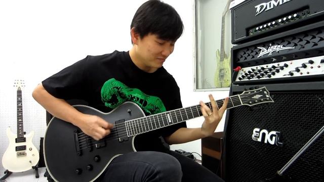 กีตาร์ไฟฟ้า 7 สาย ESP E-II Eclipse 7 Black Satin 7 String Guitar смотреть онлайн
