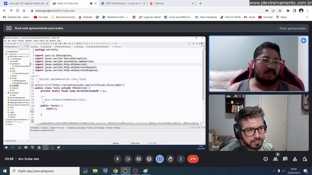JSP Servlet Filter e Arquitetura MVC смотреть онлайн