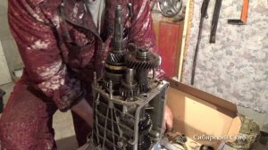 Нива. КПП замена шестерни. Коробка перемены передач пятиступка