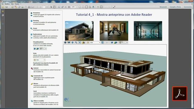 Tutorial 3D PDF Maker - 4. Mostra anteprima con Adobe Reader смотреть онлайн