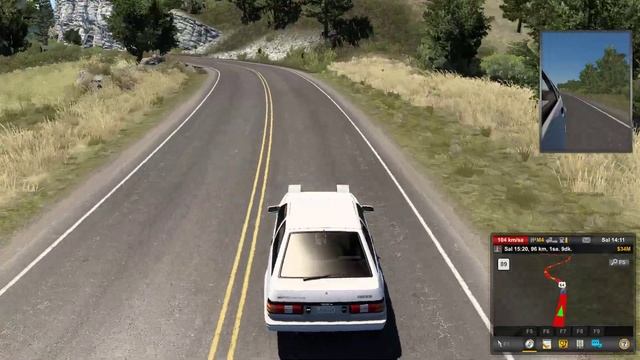 Toyota Sprinter Trueno AE86-American Truck Simulator (1.48) смотреть онлайн