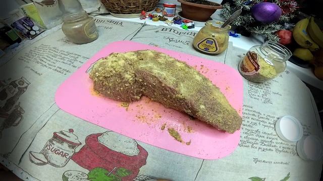 Сочная, запеченная Говядина в медово-горчичной глазури! Порадуйте себя на праздник! смотреть онлайн