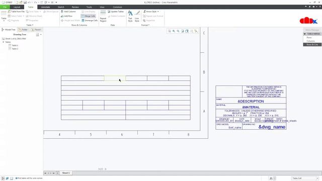 Drawing Format & Drawing Template with Title Block in Creo Parametric смотреть онлайн