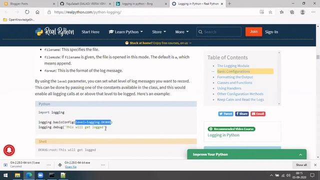 Logging in Python | Python for Data Science Tutorial | Open Knowledge Share смотреть онлайн