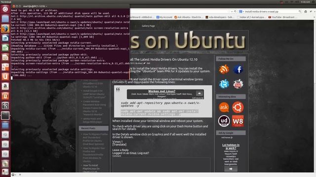 How To Install The Latest Nvidia Drivers On Ubuntu 12.10 смотреть онлайн