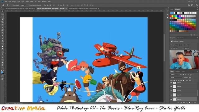 Adobe Photoshop 101 - The Basics - Blu-Ray Cover - Studio Ghibli - PART TWO смотреть онлайн