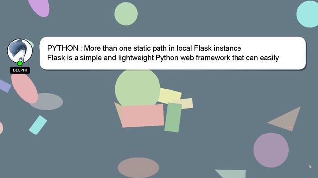 PYTHON : More than one static path in local Flask instance смотреть онлайн