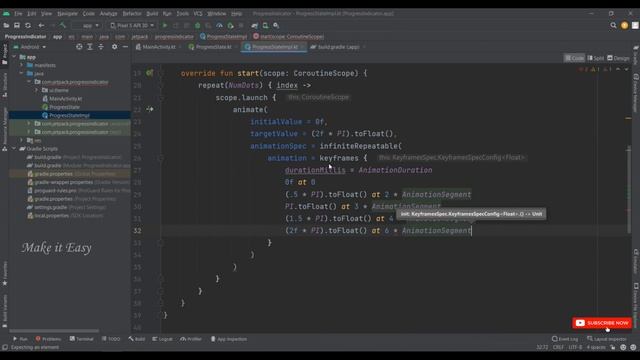 How to Make Dot Progress Indicator Animation in Jetpack Compose | Android | Kotlin | Make it Easy смотреть онлайн