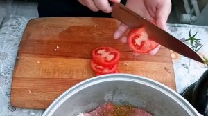 ХАШЛАМА ИЗ СВИНИНЫ ДОМА В  КАЗАНЕ.За добавкой к Серго.ПРОСТОЙ РЕЦЕПТ. Хашлама в казане