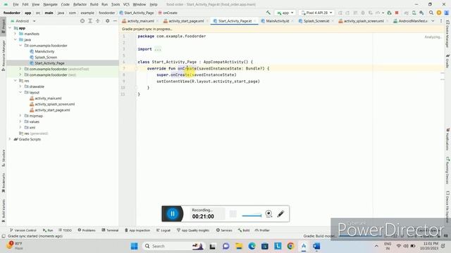 How to Make a Food Ordering Android App with Kotlin Part-1, Splash Screen and Start Screen смотреть онлайн