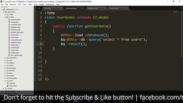 Codeigniter Tutorial in Hindi (Database) | Part-8 смотреть онлайн