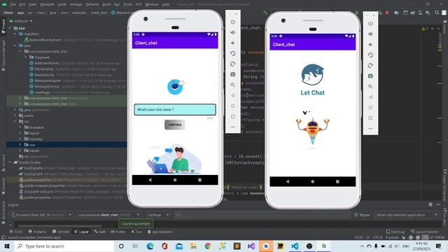Chat realtime with Socket in Android Studio смотреть онлайн