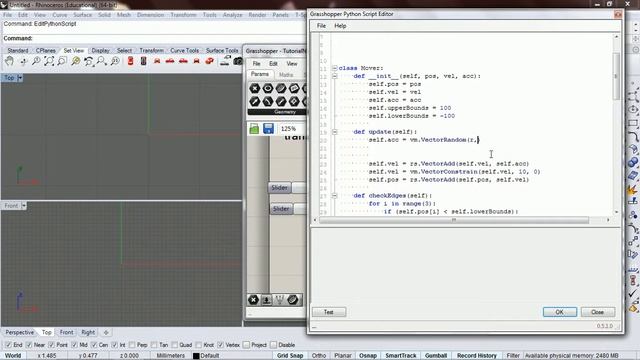 NOC Python Grasshopper: 19 Random Acceleration Example 1.9 смотреть онлайн
