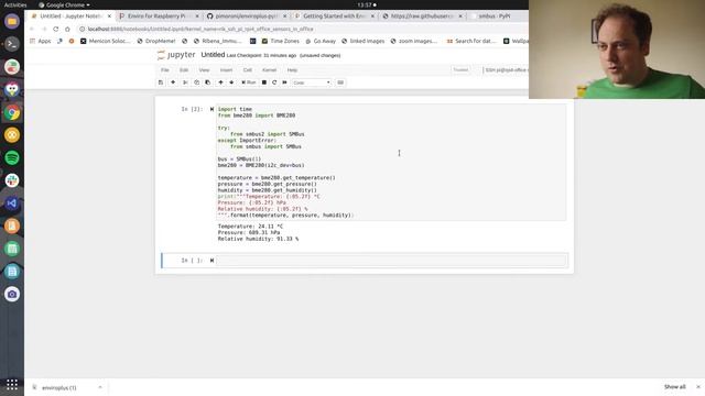 VPP#01 - Setting up the Enviro+ Pi HAT's libraries смотреть онлайн