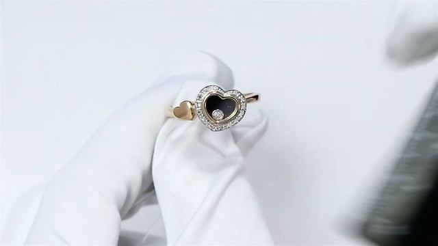 Золотое кольцо SOKOLOV с подвижным бриллиантом 1011656