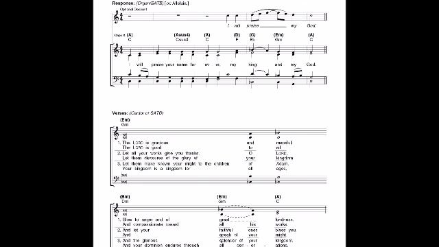 Responsorial Psalm: Fifth Sunday of Easter (04/24/16) смотреть онлайн
