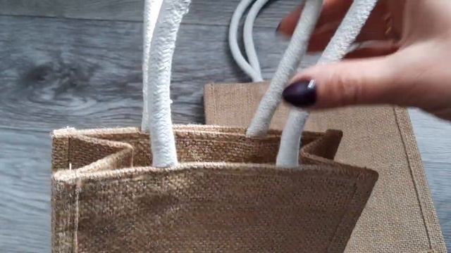 Подарочный пакет из джута бренд ЕК14 смотреть онлайн