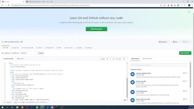 How to Deploy React Application to GitHub Servers using Surge The Easy Way!!! смотреть онлайн