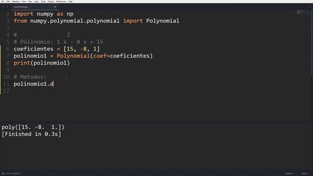 Polinomios en Python utilizando la clase Polynomial de Numpy смотреть онлайн