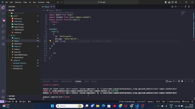 how to build a react simple chatbot with react смотреть онлайн
