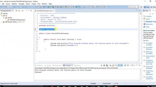 java program components 01