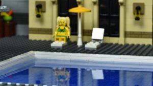 Lego Swimming Pool (with real water).