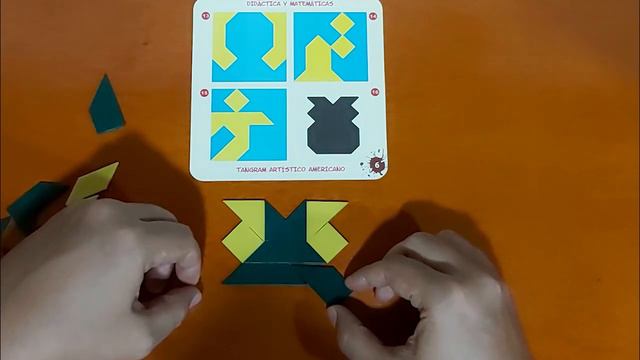 TANGRAM ARTISTICO AMERICANO (14 piezas): FIGURA 16. PROFE CARLOS. смотреть онлайн