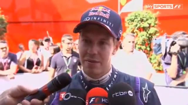Sky Sports F1 2013 12 Italian GP Post Qualifying Vettel looking forward to race смотреть онлайн