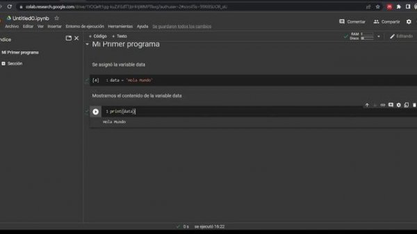 PROGRAMAR EN PYTHON CON GOOGLE COLABORATORY PARA DATA SCIENCE [CLASE1] - INTRODUCCIÓN AL ENTORNO