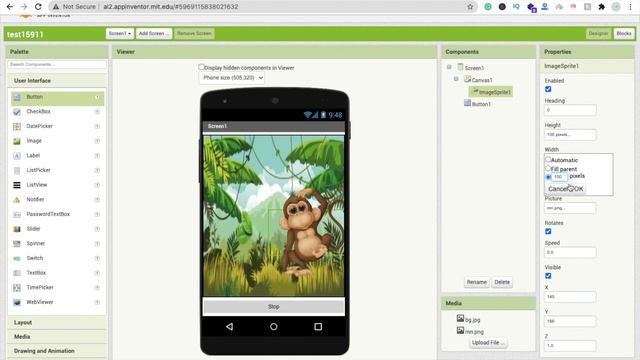 How to Move Image Sprite using Fingers in MIT App Inventor 2 смотреть онлайн