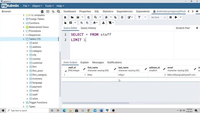 LIMIT Clause (SQL Statement Basics) смотреть онлайн