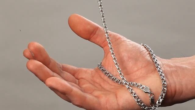 Цепочка серебряная "Бисмарк", средний вес 27 гр., ширина от 6 мм. смотреть онлайн
