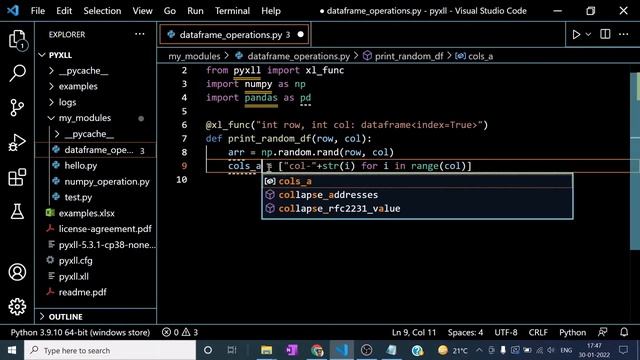 Using Pandas DataFrame in MS Excel | pyXLL tutorials in Hindi Part:05 | Integrate Python into Excel смотреть онлайн