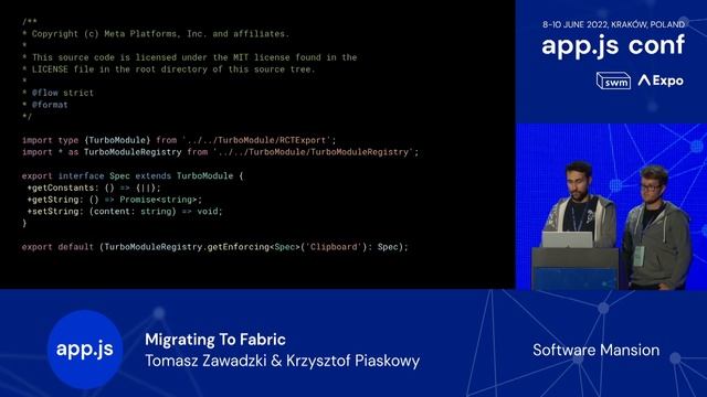 Migrating to Fabric | Tomasz Zawadzki, Krzysztof Piaskowy | App.js Conf смотреть онлайн