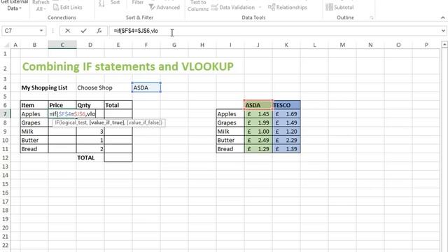 IF statements with VLOOKUPs -- Microsoft Excel смотреть онлайн