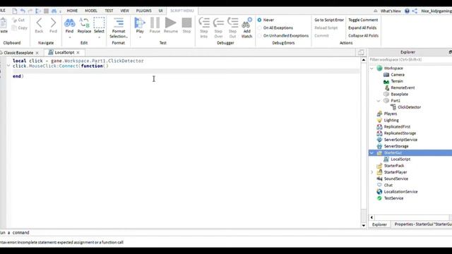 ?How To Make A Click Detector Un Anchor A Part? | ?Roblox Scripting Tutorial смотреть онлайн