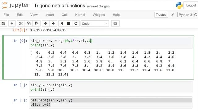 Trigonometric function in Python Numpy: Urdu /Hindi: lesson 8 смотреть онлайн