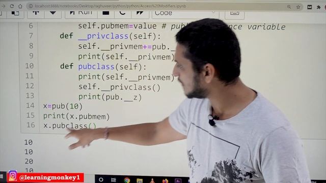 Access Modifiers Public and Private in Python || Lesson 43 || Python || Learning Monkey || смотреть онлайн