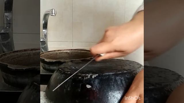 Как очистить сковородку от нагара и жира смотреть онлайн