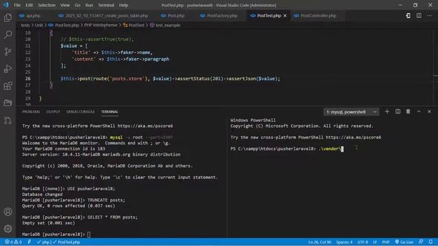 Tutorial PHP Unit Testing Di Laravel 8 #4 Melakukan Unit Testing Pada API POST смотреть онлайн