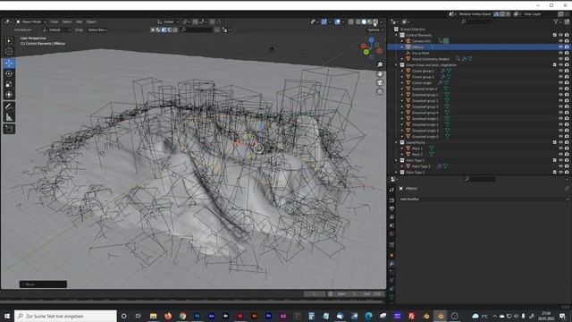 Blender Geometry Nodes: modular lonely Island смотреть онлайн