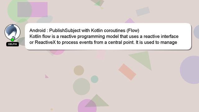 Android : PublishSubject with Kotlin coroutines (Flow) смотреть онлайн