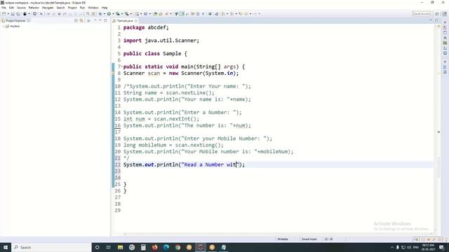Reading User Input in Java смотреть онлайн
