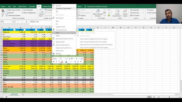 RENKLERE GORE İŞLEM YAPMAK? (Excel Dersleri) смотреть онлайн
