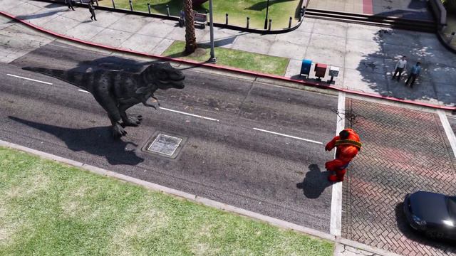 RED HULK VS T-REX - TYRANNOSAURUS REX VS THE RED HULK смотреть онлайн