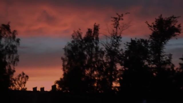 Закат над моим домом сегодня вечером